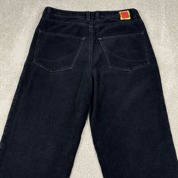 Empyre Black Relaxed Fit Baggy Skate Corduroy Pants Size 30x28 Black Grunge Y2k - Picture 7 of 7
